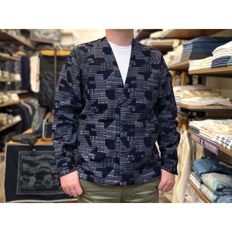 桃太郎ジーンズ インディゴジャガードカーディガン MOMOTARO JEANS EASY NAVY MXLS1014 長袖 国産 日本製 岡山 児島 アメカジ 送料無料 | 桃太郎ジーンズ | 11
