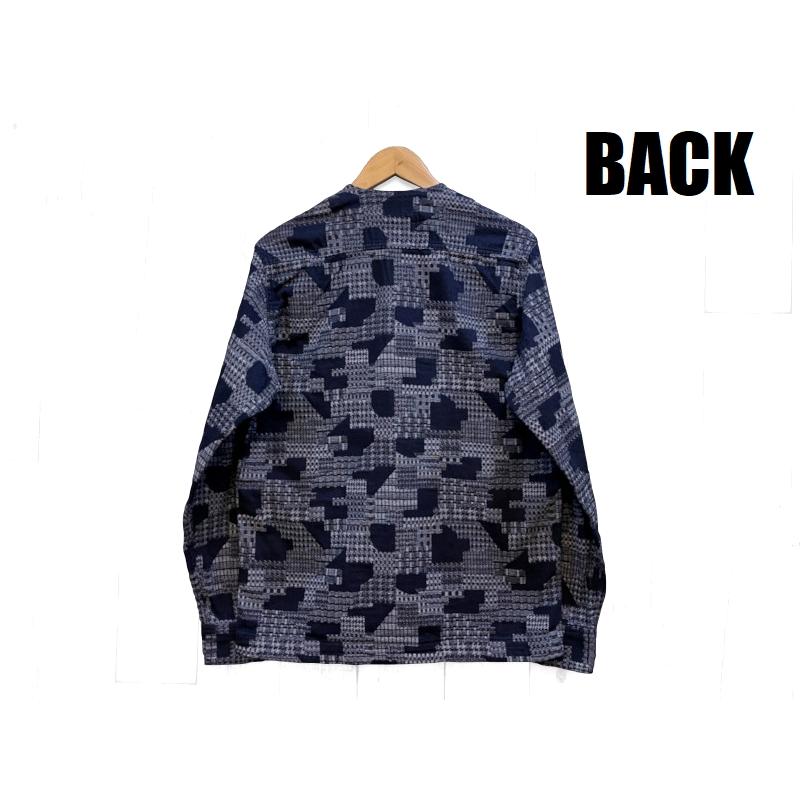 桃太郎ジーンズ インディゴジャガードカーディガン MOMOTARO JEANS EASY NAVY MXLS1014 長袖 国産 日本製 岡山 児島 アメカジ 送料無料 | 桃太郎ジーンズ | 02