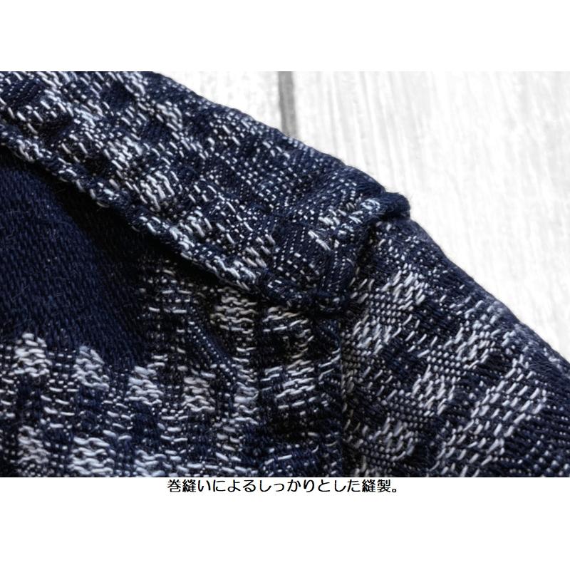 桃太郎ジーンズ インディゴジャガードカーディガン MOMOTARO JEANS EASY NAVY MXLS1014 長袖 国産 日本製 岡山 児島 アメカジ 送料無料 | 桃太郎ジーンズ | 06