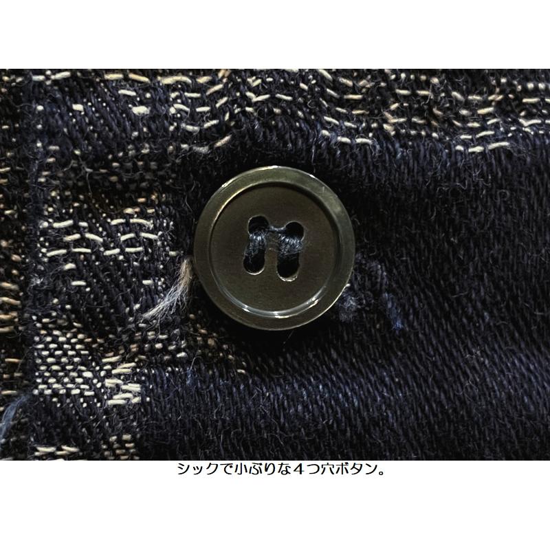 桃太郎ジーンズ インディゴジャガードカーディガン MOMOTARO JEANS EASY NAVY MXLS1014 長袖 国産 日本製 岡山 児島 アメカジ 送料無料 | 桃太郎ジーンズ | 07