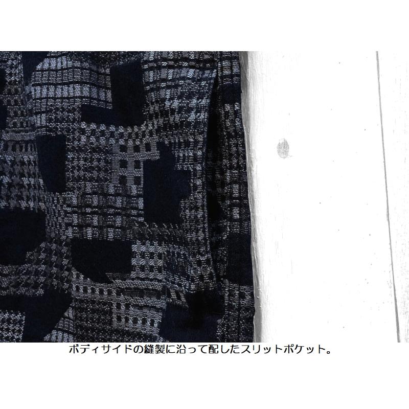 桃太郎ジーンズ インディゴジャガードカーディガン MOMOTARO JEANS EASY NAVY MXLS1014 長袖 国産 日本製 岡山 児島 アメカジ 送料無料 | 桃太郎ジーンズ | 08