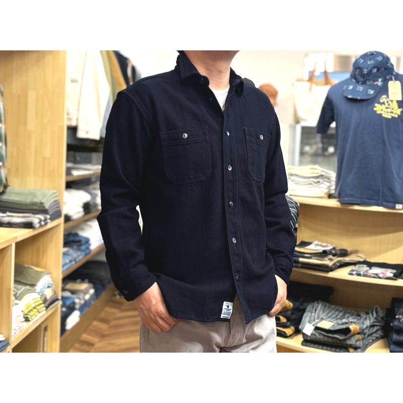 桃太郎ジーンズ インディゴドビーシャツ MOMOTARO JEANS EASY NAVY