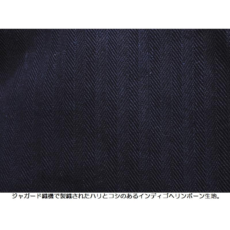 桃太郎ジーンズ インディゴヘリンボーントラウザー MOMOTARO JEANS EASY NAVY MXPT1001 チノパン 国産 日本製 岡山 児島 メンズ アメカジ 送料無料｜easy-navy｜04