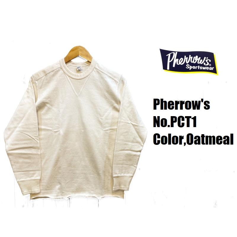 Pherrow's フェローズ VガゼットロンT EASY NAVY PCT1 長袖T Pherrow's フェローズ VガゼットロンT EASY NAVY PCT1 長袖T