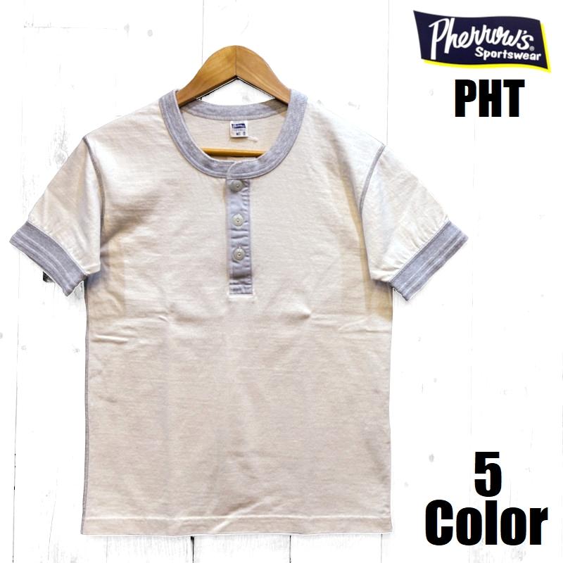 Pherrow's（フェローズ） ヘンリーネックTシャツ Pherrow's EASY NAVY