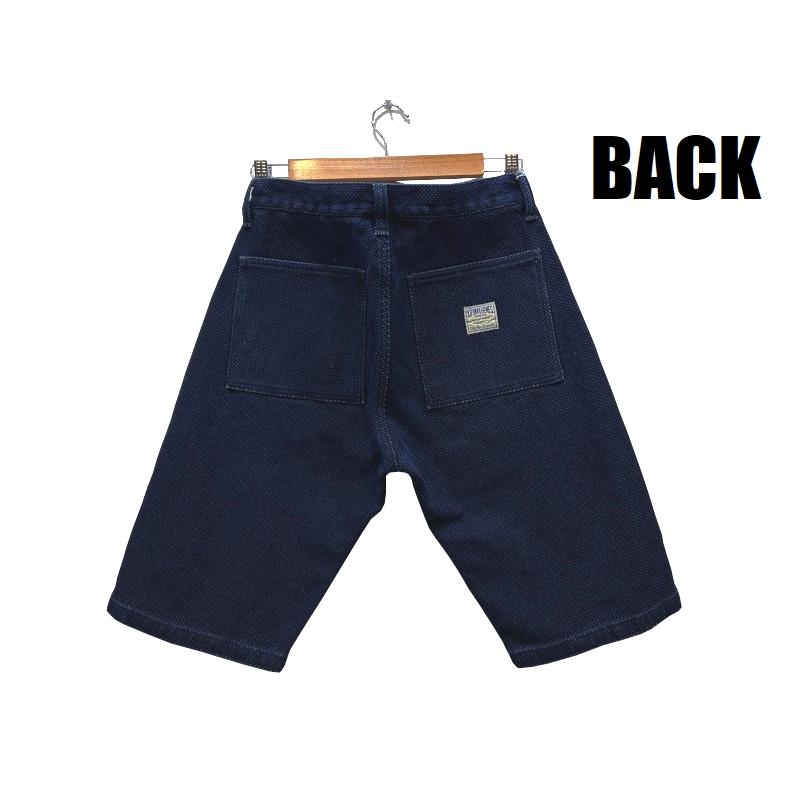 児島ジーンズ 刺し子ベイカーショーツ KOJIMA GENES EASY NAVY RNB
