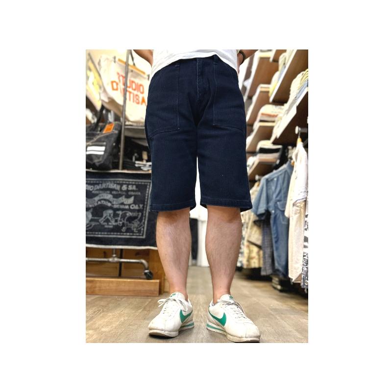 児島ジーンズ 刺し子ベイカーショーツ KOJIMA GENES EASY NAVY RNB