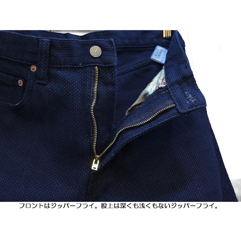 児島ジーンズ インディゴ刺し子5ポケットパンツ KOJIMA GENES EASY