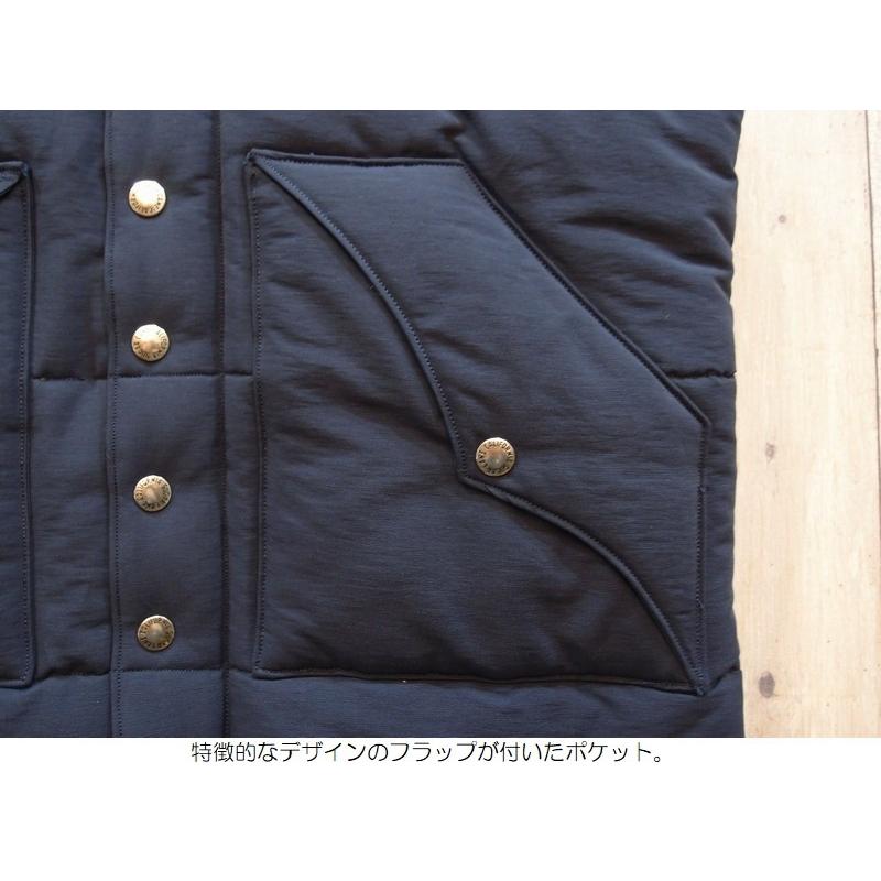 SUGAR CANE シュガーケーン コットン×ナイロン中綿ベスト EASY NAVY 
