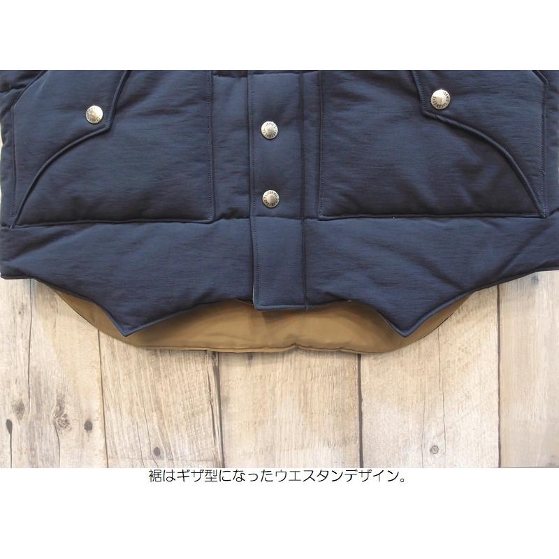 SUGAR CANE シュガーケーン コットン×ナイロン中綿ベスト EASY NAVY 