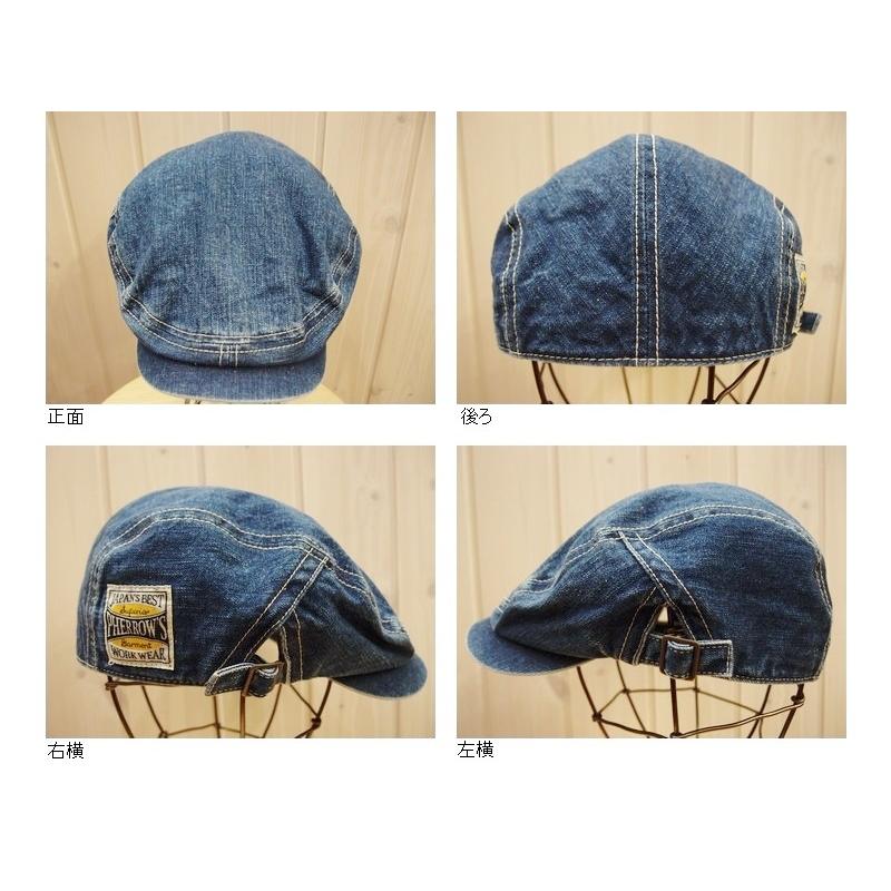 Pherrow's フェローズ デニムハンチングキャップ EASY NAVY SHC1