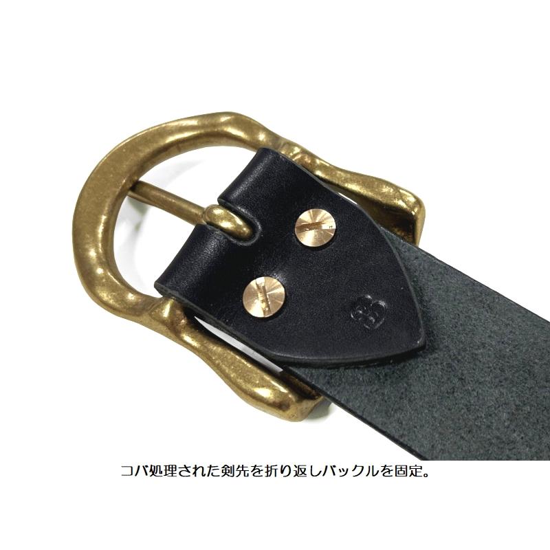 美品【BIGJOHN】5ミリ 姫路レザーベルト インディゴ 日本製 L VBLT02 (ID) 5ミリ厚 姫路レザーベルト HIMEJI LEATHER ORIGINAL BELT