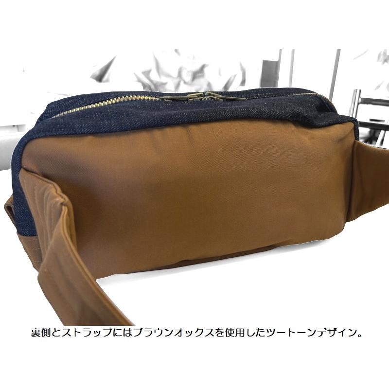 UES（ウエス） デニムボディバッグ UES EASY NAVY WB-4 国産 日本製