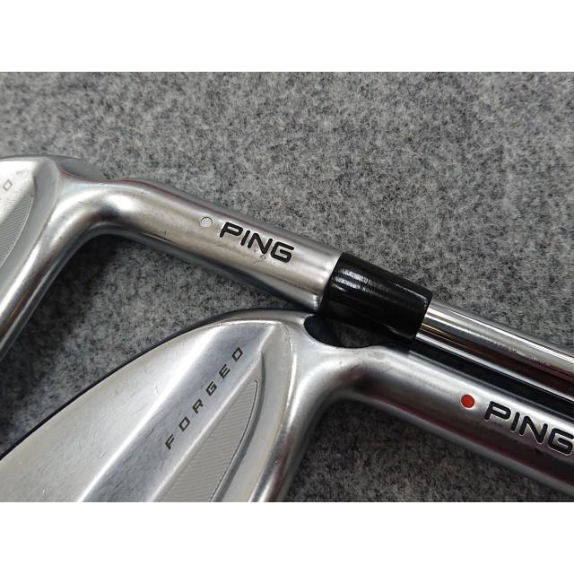 中古】 ピン PING i525 power Spec オレンジドット #7-PW、UW 5本 