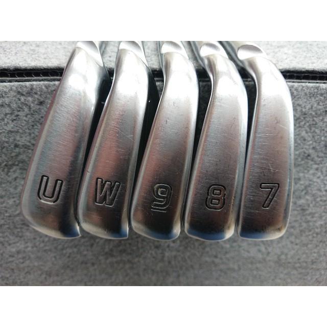 中古】 ピン PING i525 power Spec オレンジドット #7-PW、UW 5本 