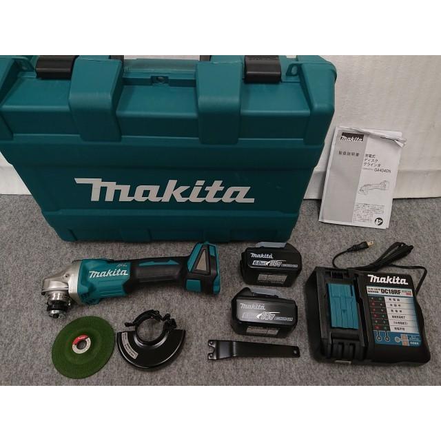 MAKITA マキタ 100mm 充電式ディスクグラインダ 充電器・充電池2個 
