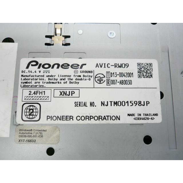 カロッツェリア @【中古】 HDMI対応 2025年版 AVIC-RW09 メモリーナビ