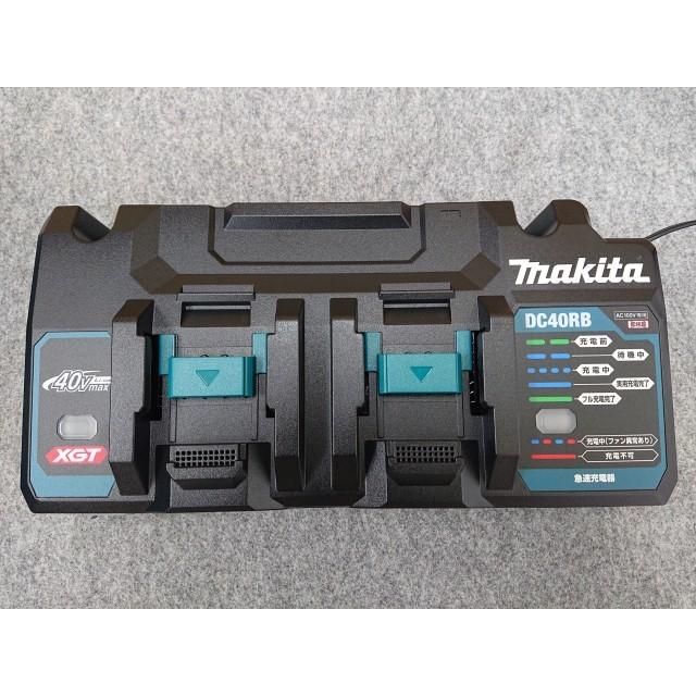 @【未使用品】 マキタ パワーソースキット XGT6 40Vmax 5.0Ah バッテリ2本・急速充電器(2口タイプ)・ケース付 A-72039の画像