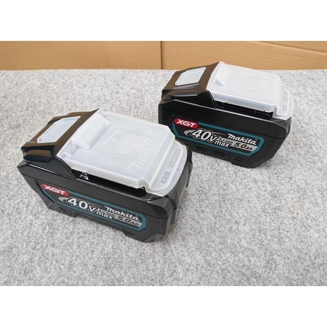 @【未使用品】 マキタ パワーソースキット XGT6 40Vmax 5.0Ah バッテリ2本・急速充電器(2口タイプ)・ケース付 A-72039の画像