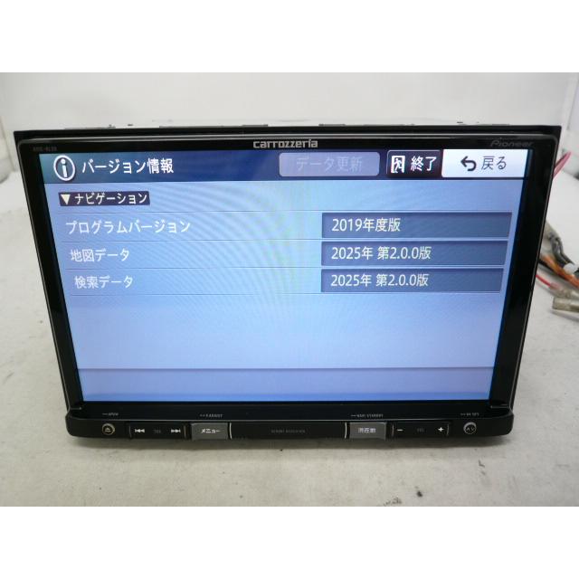 中古】 8V型 2025年版 カロッツェリア AVIC-RL09 メモリーナビ 地デジ 