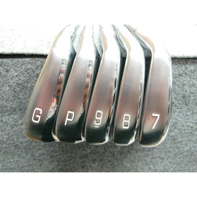 @【中古】 養老特注 ミズノ JPX923 FORGED #7-PW GW 5本 アイアンセット PLATINUM MFUSION i48 カーボン (R)の画像