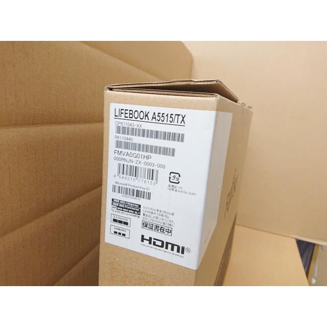 @【未使用品】富士通 LIFEBOOK A5515/TX FMVA0G01HP (15.6インチ/i3 1315U/メモリ8GB/SSD256GB/Win11Pro/Office無)  ノートパソコン Fujitsu ライフブックの画像