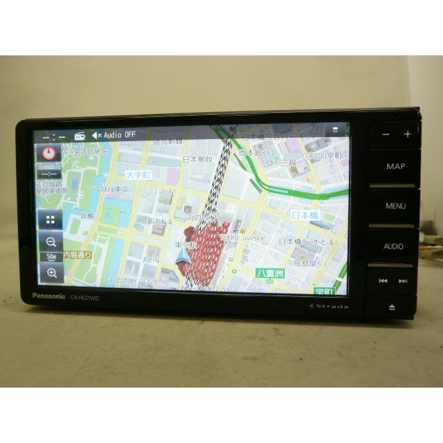 中古】 パナソニック ストラーダ CN-HE01WD メモリーナビ 地デジ 
