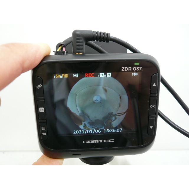 中古】 コムテック ZDR037 360°カメラ＋リヤカメラ 全方位ドライブ