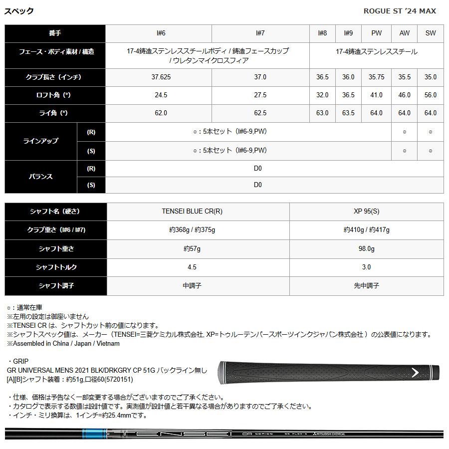 Callaway 日本仕様 キャロウェイ 2024年 ROGUE ST '24 MAX