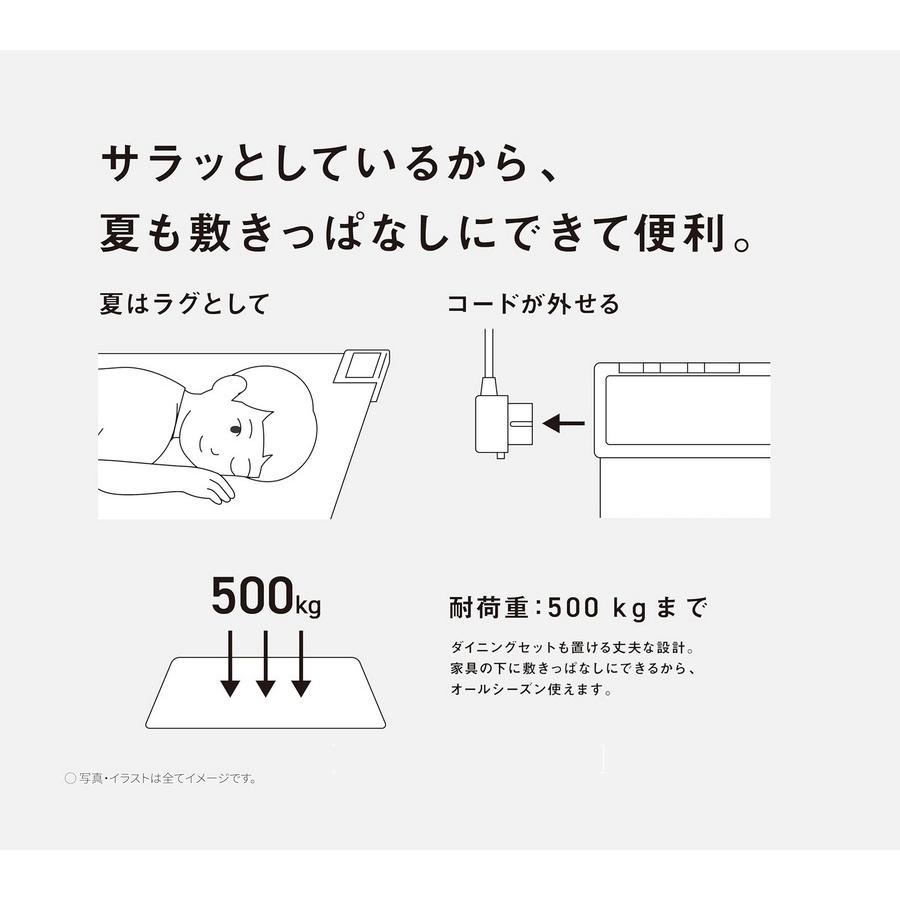 【パナソニック】 かんたん床暖 DC-1V5-MT 木目ブラウン色 フローリングタイプ 電気カーペット 1畳相当の画像