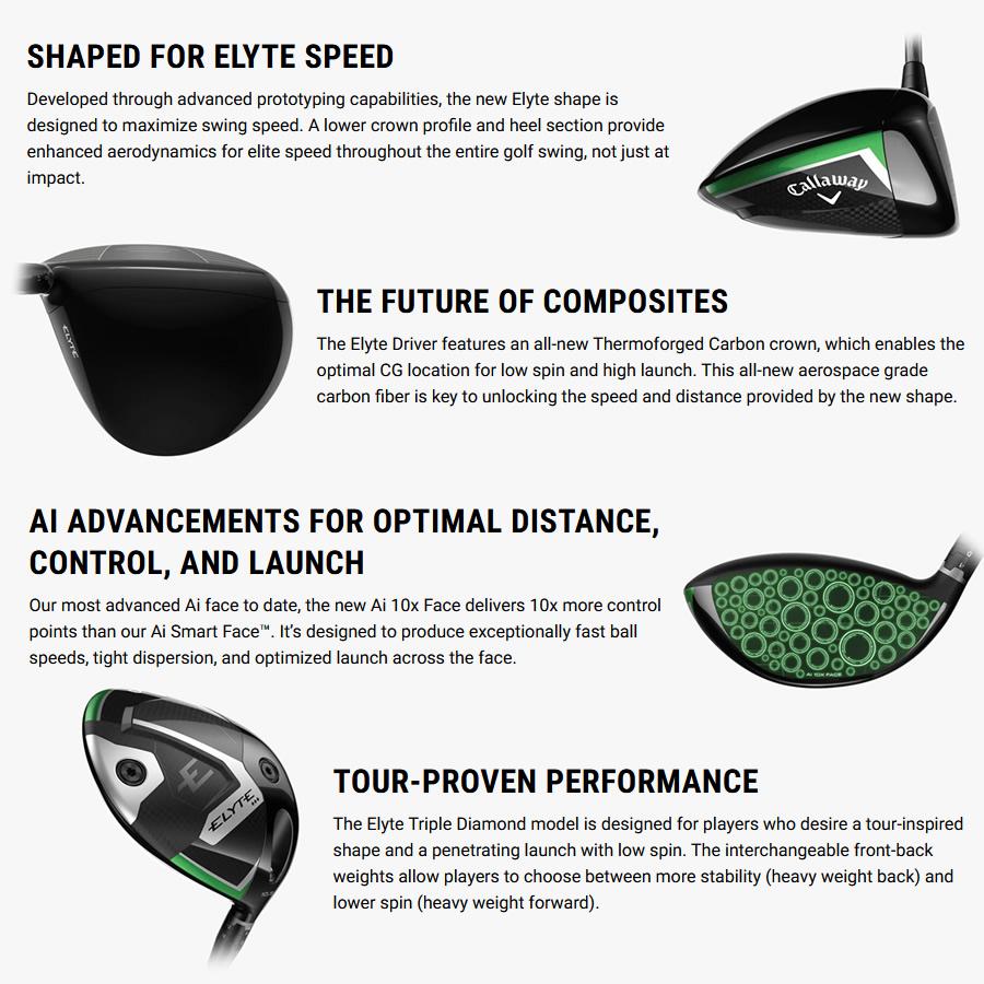 Callaway US仕様 キャロウェイ 2025 ELYTE ◇◇◇ エリート