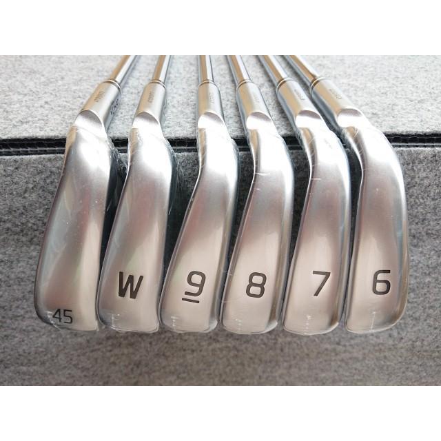 【レフティ】ピン G430 黒ドット メンズアイアンセット 6本 スチール S PING 未使用品 ピン G430 黒ドット #6-PW/45 6本 アイアンセット