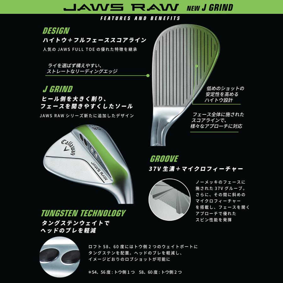 キャロウェイ JAWS RAW ウェッジ 50° Wソール 【新品未使用品】 キャロウェイ（CALLAWAY）（メンズ）JAWS RAW ジョーズロウ