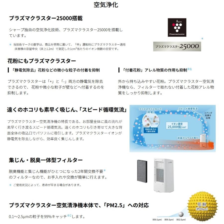 SHARP（シャープ） 除加湿空気清浄機 KI-RD50-W ホワイト系 プラズマ