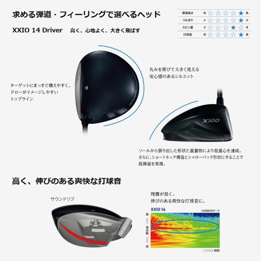 ゴルフ xxio14 ドライバー用MP1400純正カーボンシャフト フレックス SR