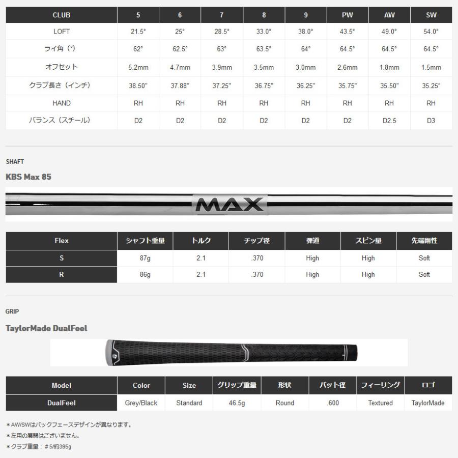 テーラーメイド M4 2021 #5-PW 6本 アイアンセット KBS Max 85 スチール グローバルスペック 日本販売モデル :M4-2021-SET6-KBSMAX85:プロテクション  - 通販 - Yahoo!ショッピング
