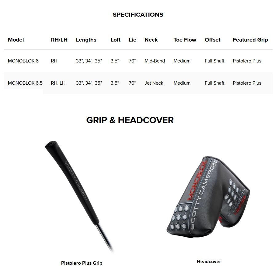 SCOTTY CAMERON 日本仕様 スコッティキャメロン 限定 2022 MONOBLOK 6