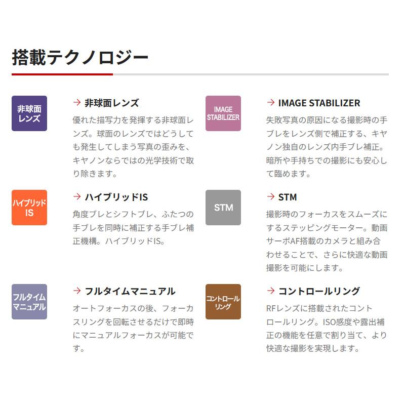 Canon キャノン RF35mm F1.8 MACRO IS STM マクロ 交換レンズ