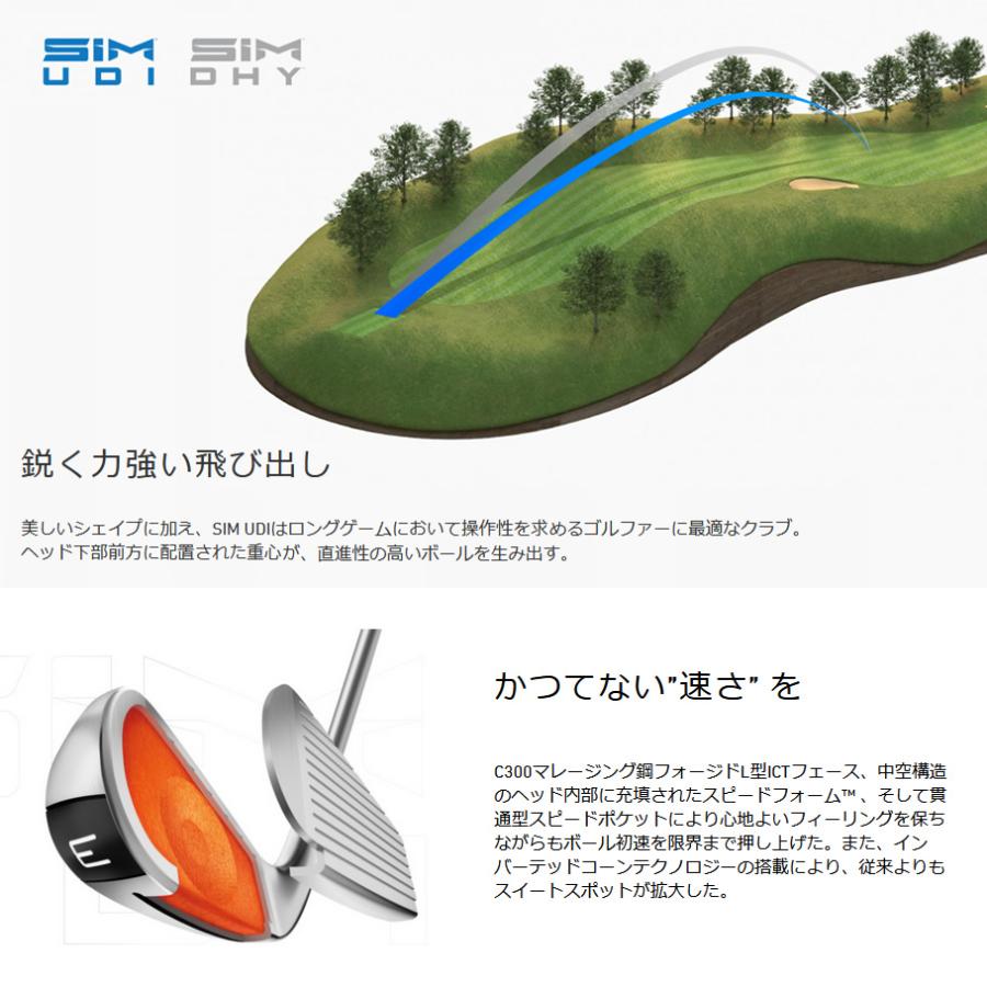 日本仕様 テーラーメイド セレクトストア限定 SIM UDI ドライビングアイアン シムUDI アイアン型UT 純正スチール N.S.PRO 910GH 
