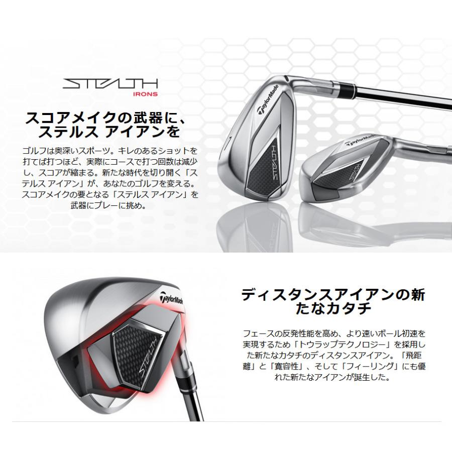日本仕様 テーラーメイド STEALTH ステルス #6-PW 5本 アイアンセット 純正カーボンTENSEI RED TM60 (’22) フレックス：R | TaylorMade | 02