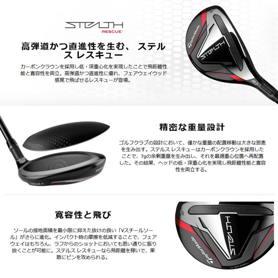 TaylorMade 日本仕様 テーラーメイド STEALTH ステルス レスキュー 