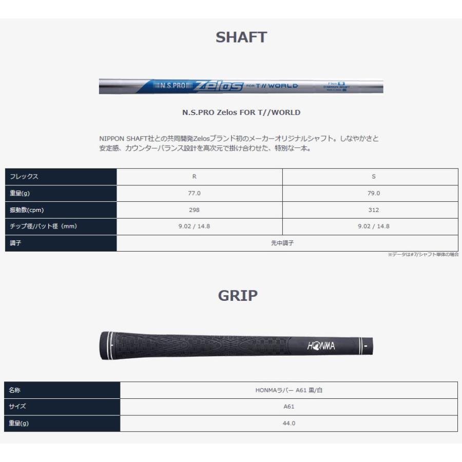 日本仕様 ホンマ ツアーワールド XP-1 アイアン・ウェッジ 単品販売