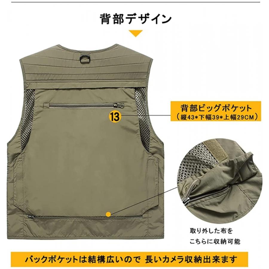 メッシュベスト メンズ フィッシングベスト 軽量 アウトドア メッシュベスト メンズ フィッシングベスト 軽量 アウトドア