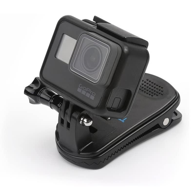 GoPro HERO9 5用クリップ マウント 360°回転式ゴープロ クリップマウント アクセサリー DJI OSMO Action アクションカメラ対応