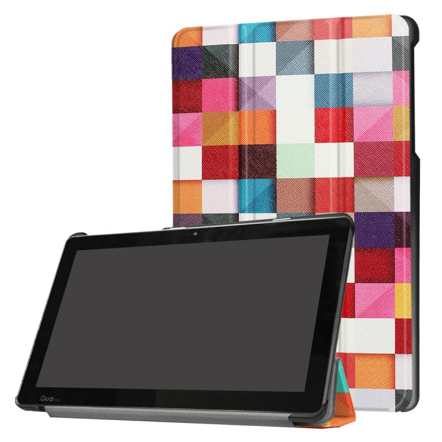 Lg Au Qua Tab Pz 10インチ キュアタブ Pz タブレットケース カバー スタンド機能付き 三つ折カバー 全8デザイン Easyer 通販 Yahoo ショッピング