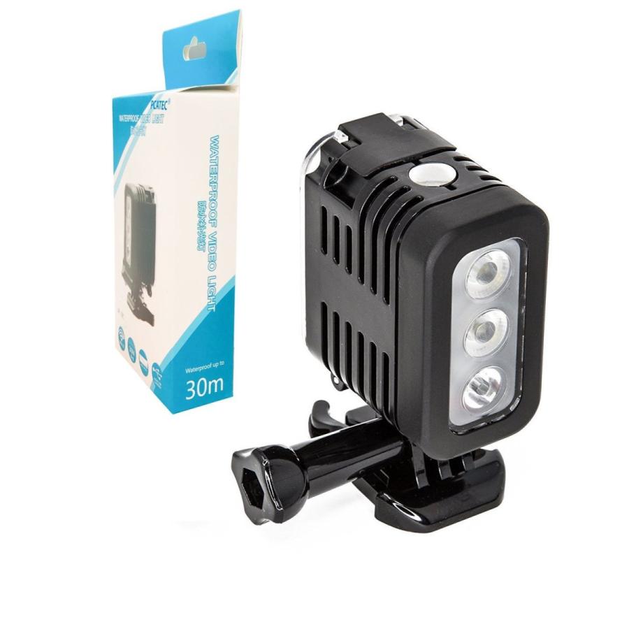 GoPro HEROシリーズ アクションカメラ 対応 防水ダイビングライト 高電源LEDライト水中ライト 防水高輝度300LM LEDライト 防水30m  ダイビングライト｜easyer5689