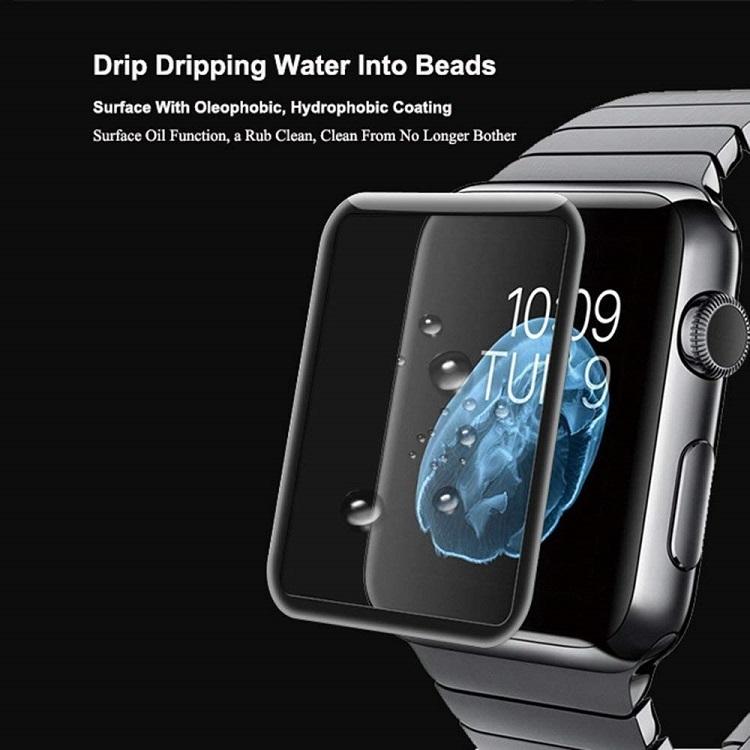 アップルウォッチ  Apple Watch 全シリーズ 選択可  3Dガラスフィルム  液晶画面全面保護タイプ 硬度9H 耐衝撃 撥油性 超耐久 耐指紋｜easyer5689