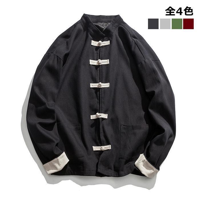 リネンジャケット メンズ ライトアウター 羽織り 中国風 夏 半袖 長袖 通勤 通学 メンズシャツ メンズファッション 大きサイズ 室内 カジュアルシャツ ゆったり オープニング