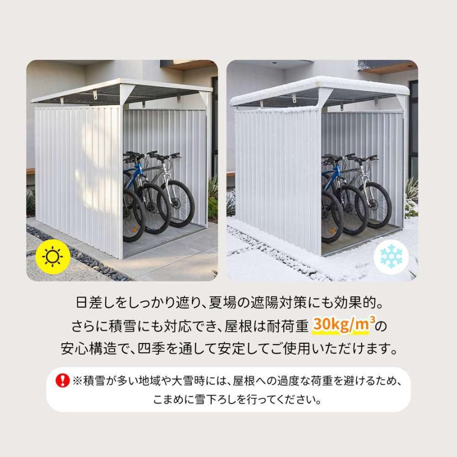 新品特価】【365日間品質保証】サイクルポート バイクガレージ 物置
