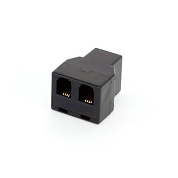 RJ9モジュラー2分岐アダプター(4極4芯 1to2に対応) Ex2RJ9
